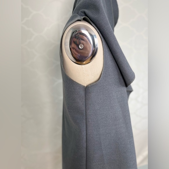 Made in Italy grey vest cape one size Lana Wool Cashmere New! - Picture 6 of 10